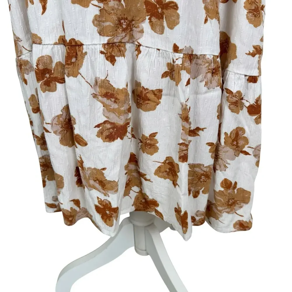 Altar'd State Floral Stacie Dress Size Medium Midi Boho Western Ranch Romantic - Picture 5 of 11